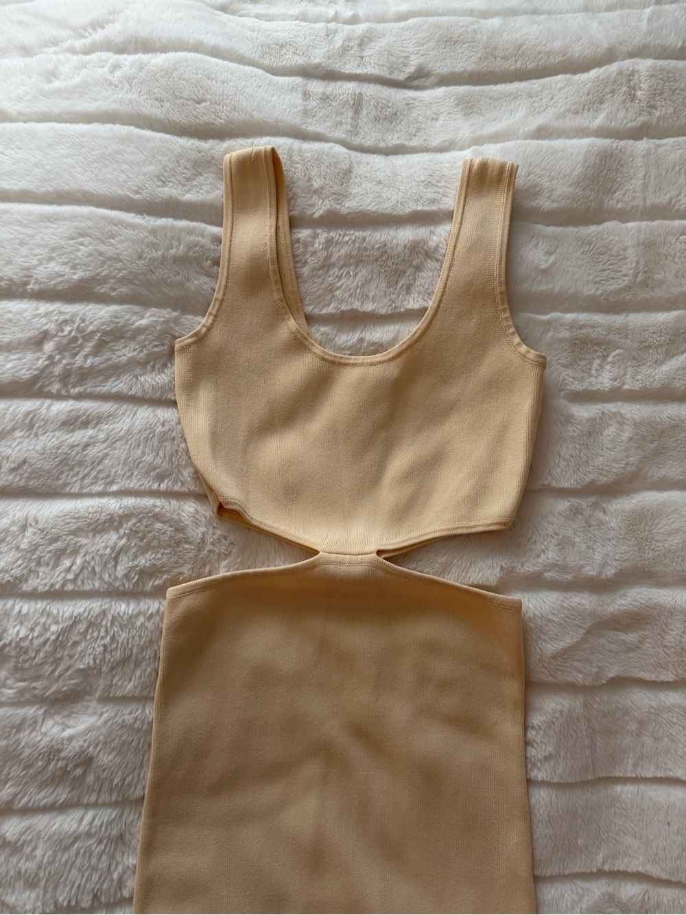 Zara Beige Two-Piece Maxi Dress - Picture 2 of 3